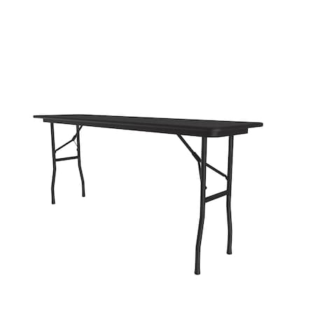 Correll CF Melamine Folding Tables 18x96  Black Granite CF1896M-07